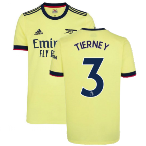 Arsenal 2021-2022 Away Shirt (TIERNEY 3)