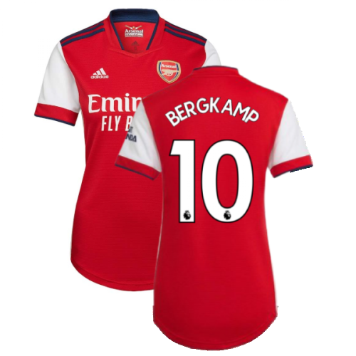 Arsenal 2021-2022 Home Shirt (Ladies) (BERGKAMP 10)