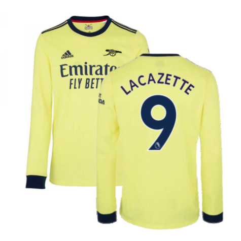 Arsenal 2021-2022 Long Sleeve Away Shirt (LACAZETTE 9)