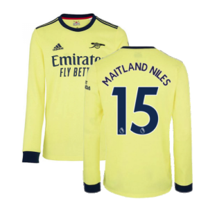 Arsenal 2021-2022 Long Sleeve Away Shirt (MAITLAND NILES 15)