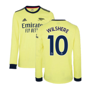 Arsenal 2021-2022 Long Sleeve Away Shirt (WILSHERE 10)