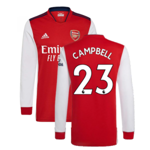 Arsenal 2021-2022 Long Sleeve Home Shirt (CAMPBELL 23)