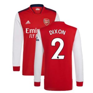 Arsenal 2021-2022 Long Sleeve Home Shirt (DIXON 2)