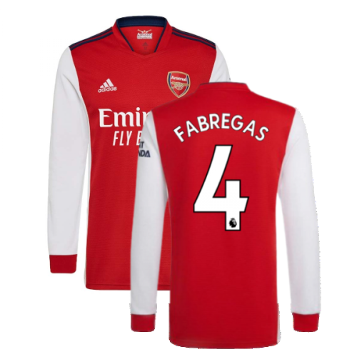 Arsenal 2021-2022 Long Sleeve Home Shirt (FABREGAS 4)