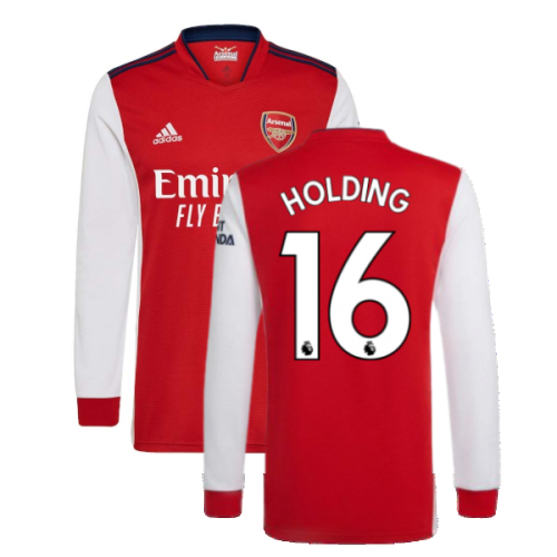 Arsenal 2021-2022 Long Sleeve Home Shirt (HOLDING 16)