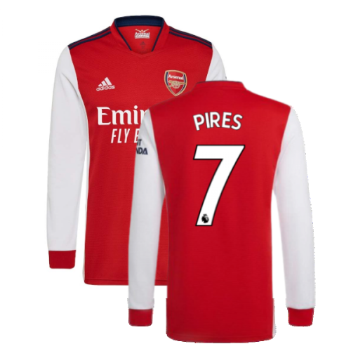 Arsenal 2021-2022 Long Sleeve Home Shirt (PIRES 7)