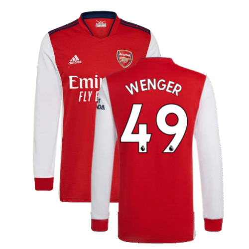 Arsenal 2021-2022 Long Sleeve Home Shirt (WENGER 49)