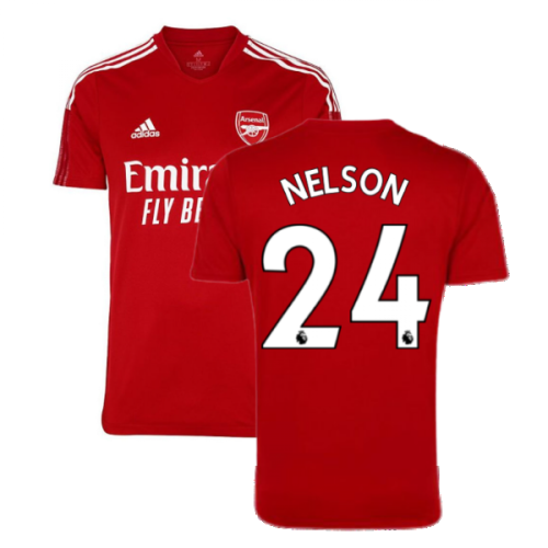 Arsenal 2021-2022 Training Shirt (Active Maroon) - Kids (NELSON 24)