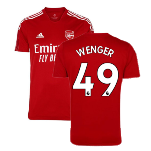 Arsenal 2021-2022 Training Shirt (Active Maroon) - Kids (WENGER 49)