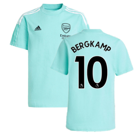 Arsenal 2021-2022 Training Tee (Acid Mint) (BERGKAMP 10)