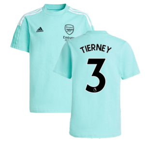 Arsenal 2021-2022 Training Tee (Acid Mint) (TIERNEY 3)