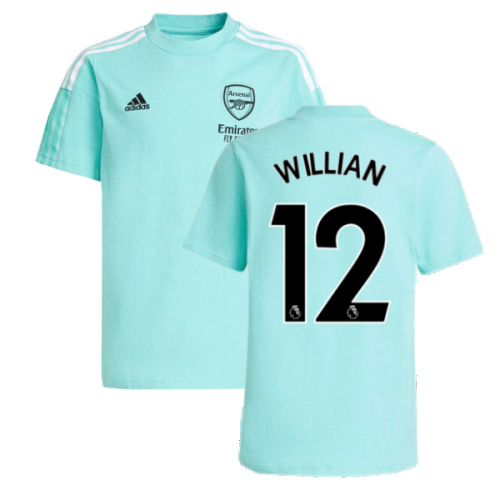 Arsenal 2021-2022 Training Tee (Acid Mint) (WILLIAN 12)