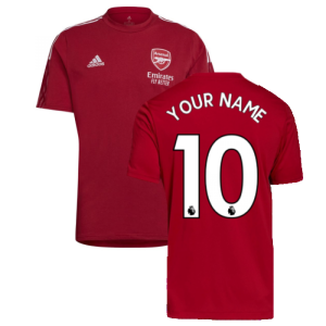 Arsenal 2021-2022 Training Tee (Active Maroon) (Your Name)