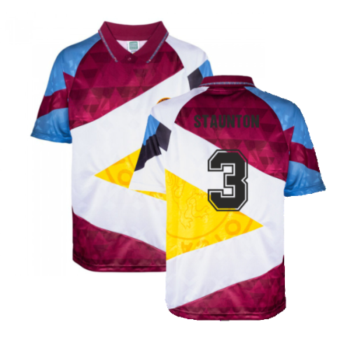 Aston Villa 1990 Mash Up Retro Football Shirt (Staunton 3)