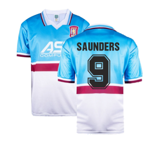 Aston Villa 1998 Away Retro Shirt (Saunders 9)