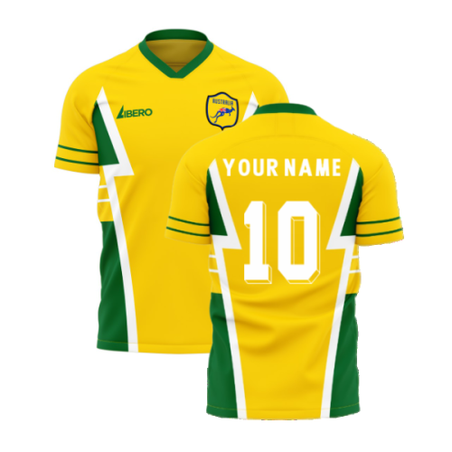 Australia 1990s Style Concept Football Kit (Libero) (Your Name)