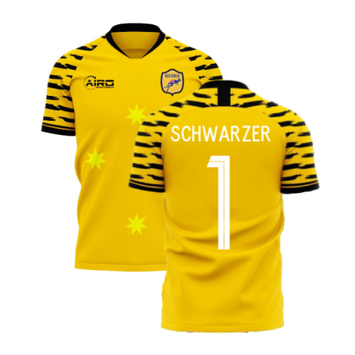 Australia 2024-2025 Home Concept Football Kit (Libero) (SCHWARZER 1)