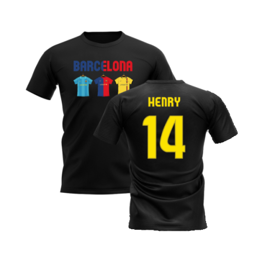 Barcelona 2008-2009 Retro Shirt T-shirt - Text (Black) (Henry 14)