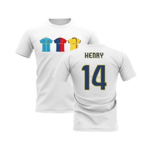 Barcelona 2008-2009 Retro Shirt T-shirt (White) (Henry 14)