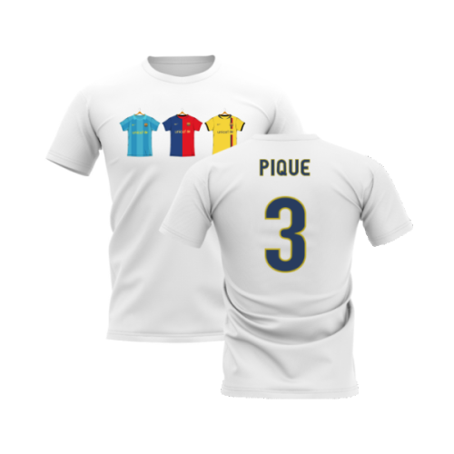 Barcelona 2008-2009 Retro Shirt T-shirt (White) (Pique 3)