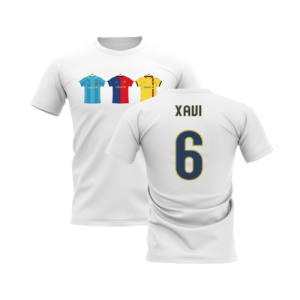 Barcelona 2008-2009 Retro Shirt T-shirt (White) (Xavi 6)