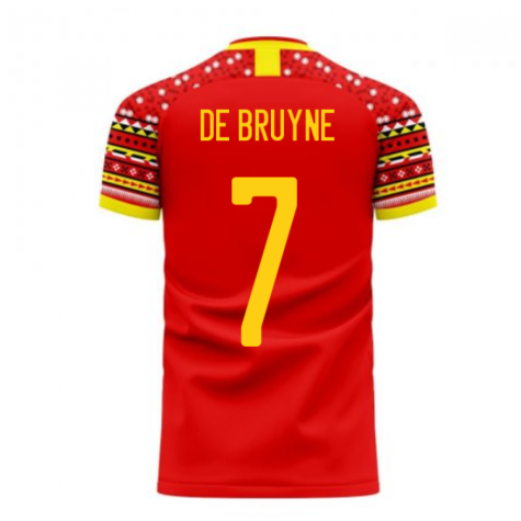 Belgium 2024-2025 Home Concept Football Kit (Libero) (DE BRUYNE 7)