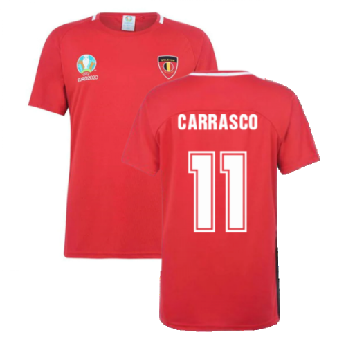 Belgium 2021 Polyester T-Shirt (Red) (CARRASCO 11)