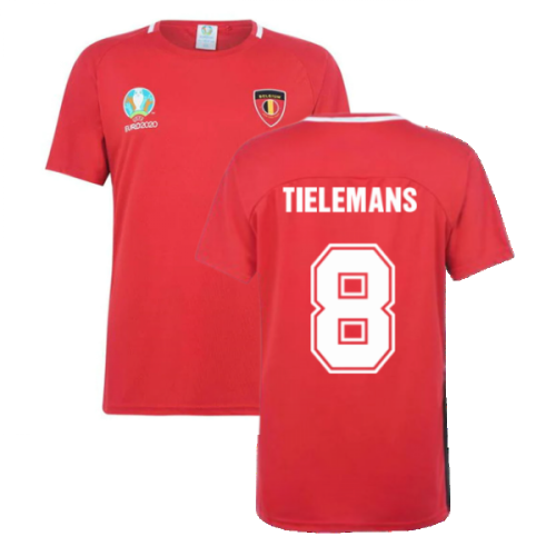 Belgium 2021 Polyester T-Shirt (Red) (TIELEMANS 8)