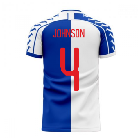 Blackburn 2024-2025 Home Concept Football Kit (Viper) (Johnson 4) - Womens