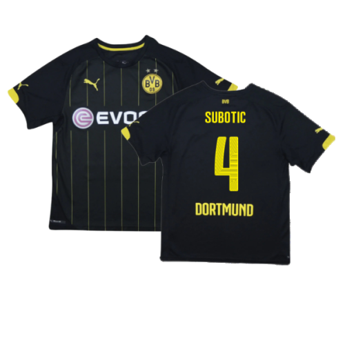 Borussia Dortmund 2014-16 Away Shirt ((Very Good) S) (Subotic 4)