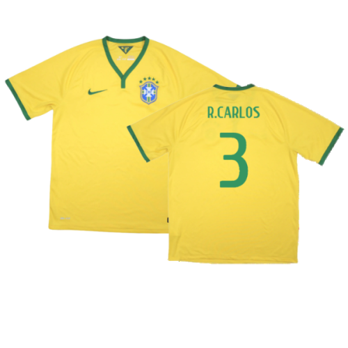 Brazil 2014-15 Home Shirt ((Excellent) XL) (R.Carlos 3)