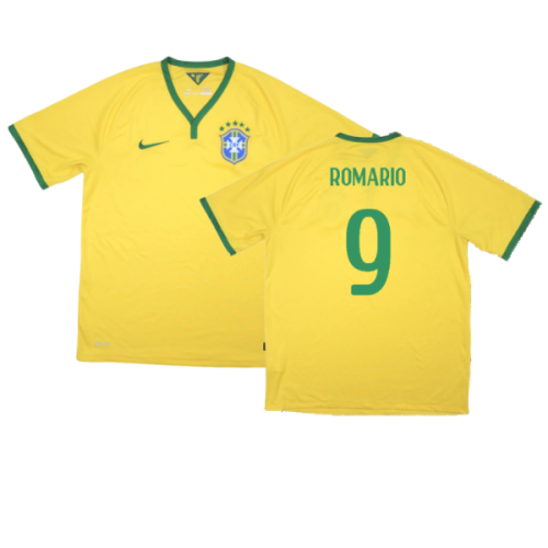 Brazil 2014-15 Home Shirt ((Excellent) XL) (Romario 9)