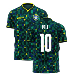 Brazil 2024-2025 Third Concept Football Kit (Libero) (PELE 10)