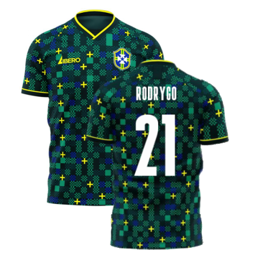 Brazil 2025-2026 Third Concept Football Kit (Libero) (RODRYGO 21)