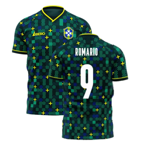 Brazil 2024-2025 Third Concept Football Kit (Libero) (ROMARIO 9)