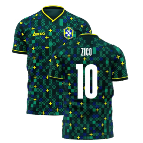 Brazil 2024-2025 Third Concept Football Kit (Libero) (ZICO 10)