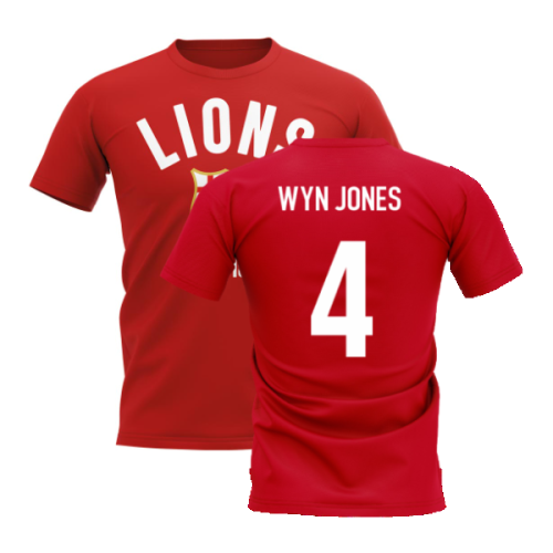 British and Irish Lions Established T-Shirt (Red) (Wyn Jones 4)