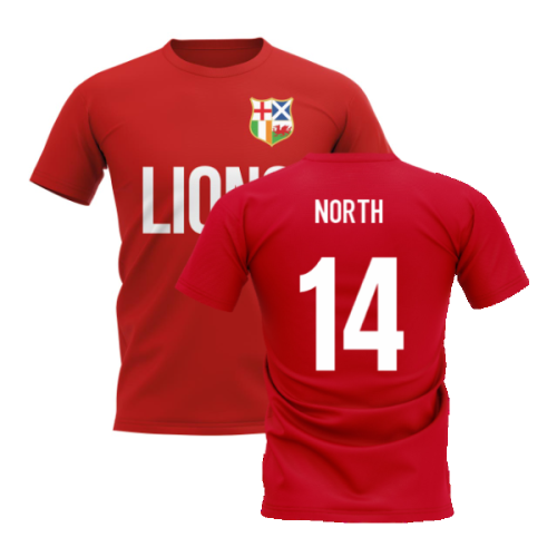 British and Irish Lions T-Shirt (Red) (North 14)