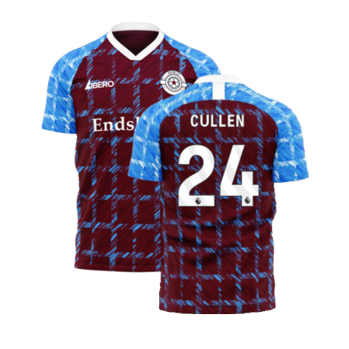 Burnley 2024-2025 Home Concept Football Kit (Libero) (CULLEN 24)