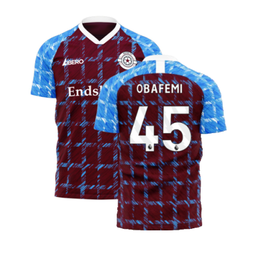 Burnley 2024-2025 Home Concept Football Kit (Libero) (OBAFEMI 45)