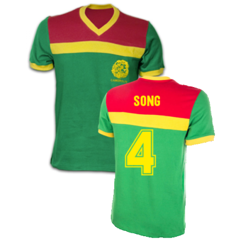 Cameroon 1989 Short Sleeve Retro Shirt 100% Cotton (SONG 4)