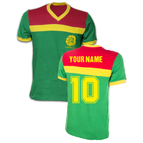 Cameroon 1989 Short Sleeve Retro Shirt 100% Cotton (Your Name)