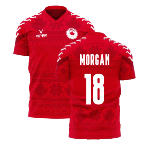 Canada 2024-2025 Home Concept Football Kit (Viper) (Morgan 18)