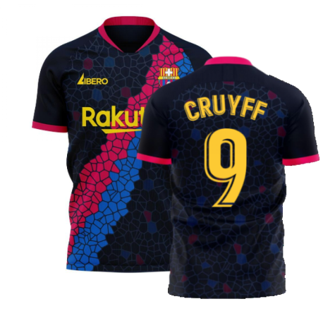 Catalonia 2024-2025 Away Concept Football Kit (Libero) (CRUYFF 9)