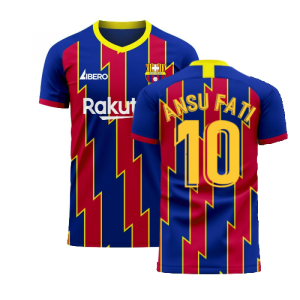 Catalonia 2024-2025 Home Concept Football Kit (Libero) (ANSU FATI 10)