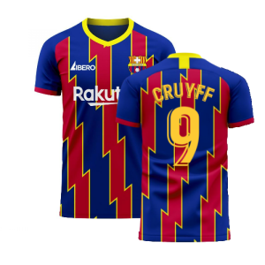 Catalonia 2024-2025 Home Concept Football Kit (Libero) (CRUYFF 9)