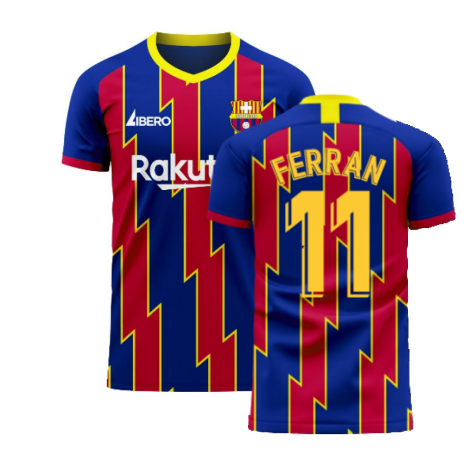 Catalonia 2024-2025 Home Concept Football Kit (Libero) (FERRAN 11)