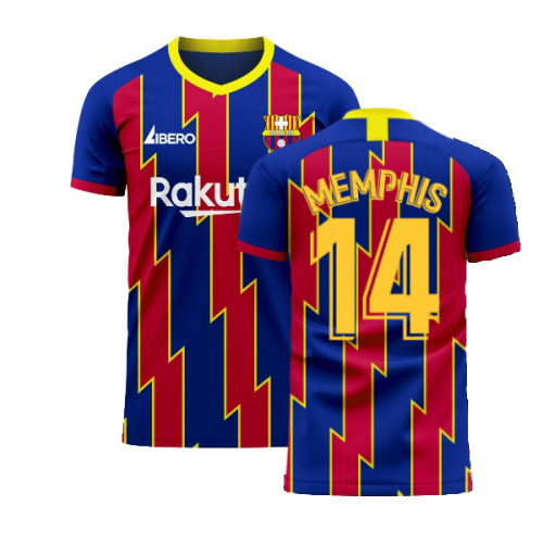 Catalonia 2024-2025 Home Concept Football Kit (Libero) (MEMPHIS 14)