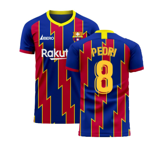 Catalonia 2024-2025 Home Concept Football Kit (Libero) (PEDRI 8)