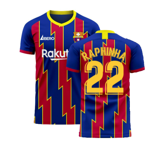 Catalonia 2024-2025 Home Concept Football Kit (Libero) (RAPHINHA 22)